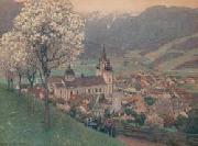 Gustav Jahn Prozession bei Mariazell. oil painting picture wholesale